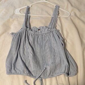 Free People Light Blue Lace Camisole